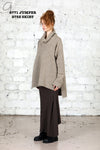 Marc le bihan long net eye skirt 2752 Terre